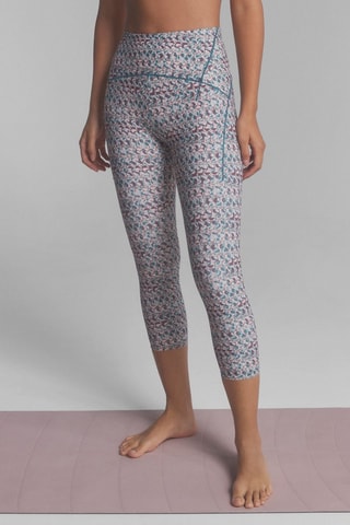 Leggings a vita alta - Bianco e verde