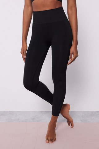 Leggings 7/8 a vita alta - Nero