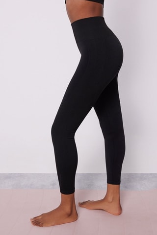 Leggings 7/8 a vita alta - Nero
