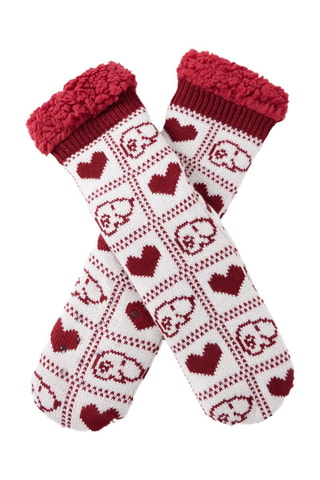Calze Snoopy Snoopy & Peanuts - Bianco e bordeaux