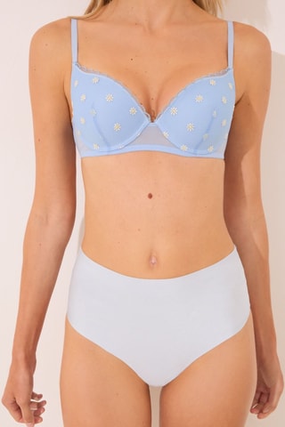 Slip a vita alta - Azzurro