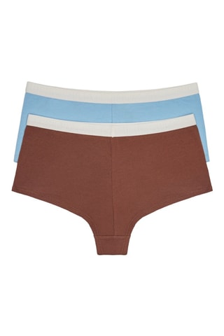 2 slip - Marrone e celeste