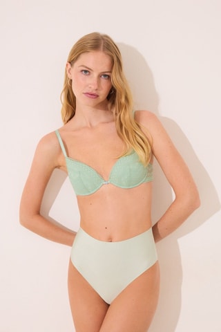 Slip a vita alta - Verde acqua