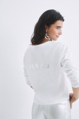 T-shirt - Bianco e argentato