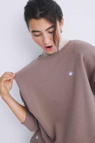 Felpa in pile - Taupe