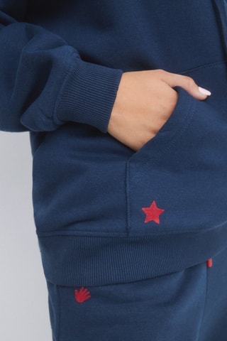 Felpa in pile - Navy