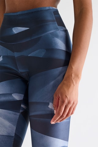 Leggings 7/8 a vita alta - Blu