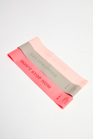 3 fasce allenamento - Rosa e grigio