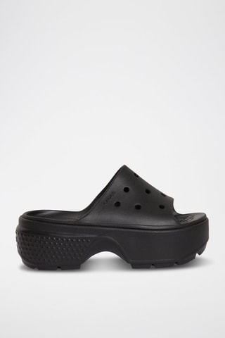 Mules com plataforma Crocsiz - Preto - Undiz