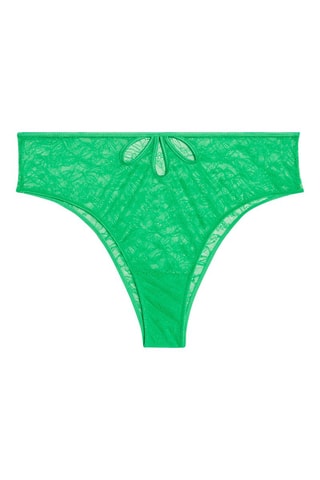 Tanga de cintura alta Flowerlaciz - Verde