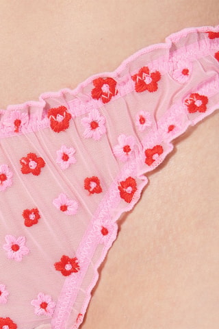 String - Rosa e vermelho