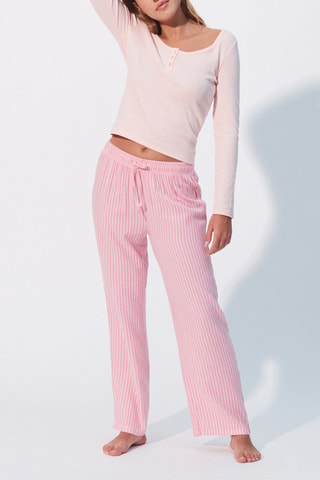 Calças Laliz - Rosa e branco