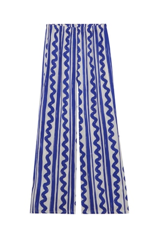 Calças de pijama - Branco e violeta