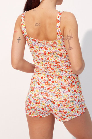 Camisola de alças de pijama Debifleuriz - Cru - Undiz