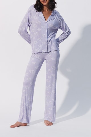 Camisa de pijama Timeoliz - Lilás - Undiz