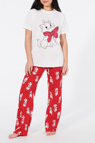 T-shirt de pijama Marie Os Aristogatos Disney Christmariz - Branco - Undiz
