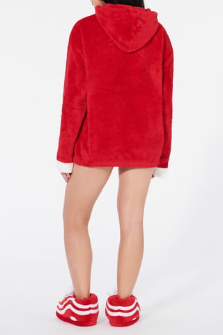 Sweat de pijama com capuz- Vermelho - Undiz
