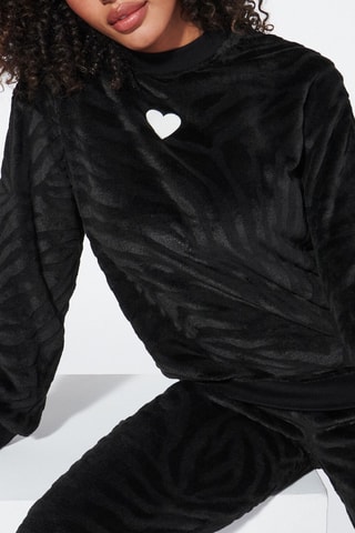 Sweat de pijama Fluffysiz - Preto