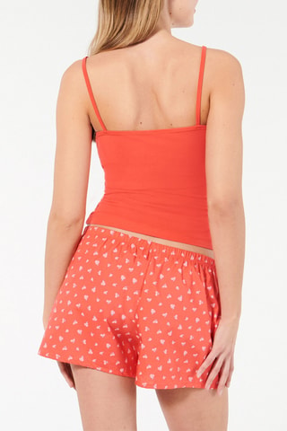 Top de pijama - Vermelho