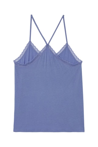 Top de pijama - Azul-cobalto