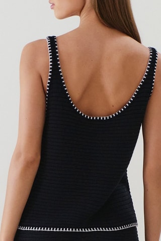 Top de pijama - Preto