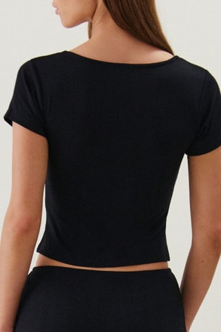 Top de pijama - Preto