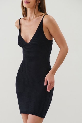 Vestido tubo Crocheliz - Preto