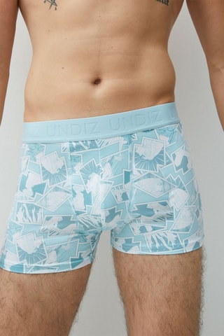Boxers Repeatiz - Azul-celeste