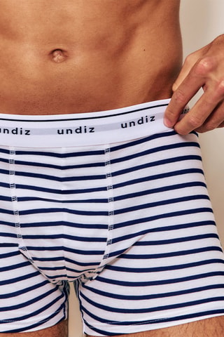 Boxers - Azul-marinho e branco