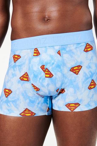 Boxers Super Homem Liga da Justiça Dc Comics Repeatiz - Azul
