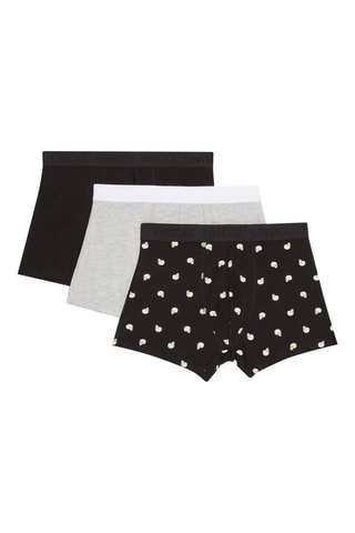 3 boxers Teenskulliz - Preto e branco