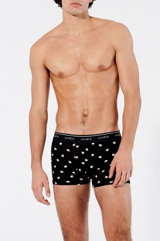 HOMME LINGERIE BOXER BOXERUNIZ NOIR