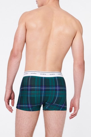 Boxers Boxeruniz Greencheckiz - verde-escuro e azul-escuro