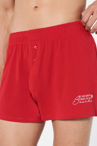 2 boxers Alabouchiz - Vermelho e rosa