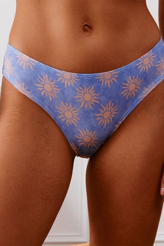 3 cuecas - Azul-celeste, coral e rosa-maquilhagem