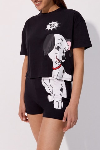 Pijama Os 101 Dálmatas - Preto