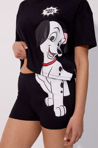 Pijama Os 101 Dálmatas - Preto