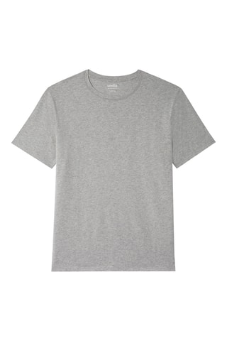 T-shirt de pijama - Cinzento-claro mesclado