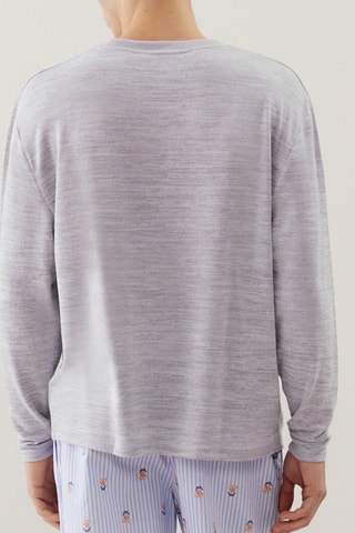 T-shirt de pijama - Cinzento mesclado