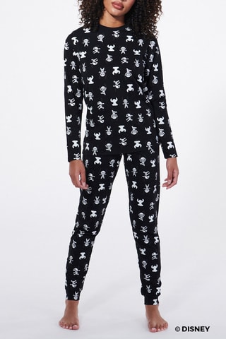 T-shirt de pijama Stitch Lilo e Stitch Disney - Preto