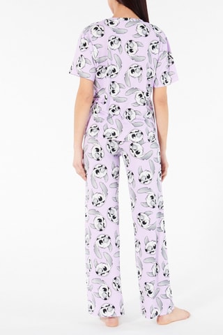 T-shirt de pijama Stitch Lilo e Stitch Disney - Malva