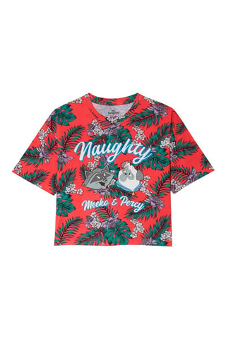 T-shirt Meeko e Percy - Salmão
