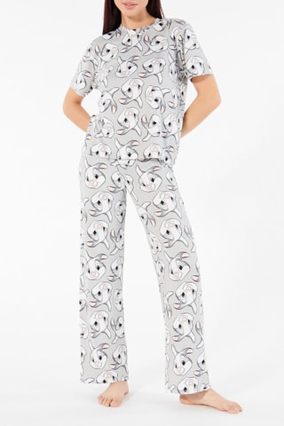 T-shirt de pijama Panpanliz - Cinzento