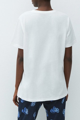 T-shirt em algodão biológico Cinderela Disney Cendrilliz - Cru - Undiz