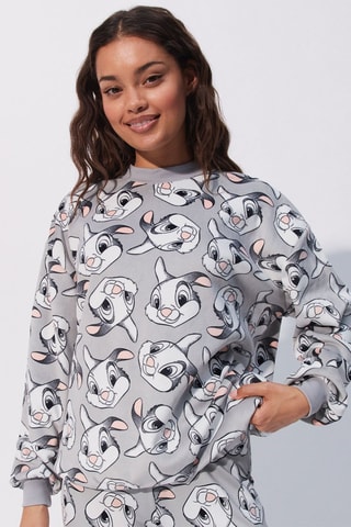 Sweat de pijama Bambi - Cinzento