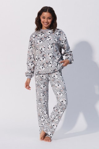 Sweat de pijama Bambi - Cinzento