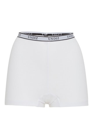 Shorties de cintura subida Lovespelliz Ribiz - Branco