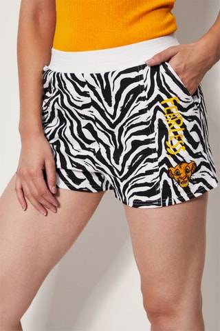 Calções Simba O Rei Leão Disney Fearlessiz - Branco e preto