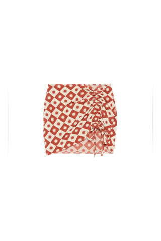 Jupe de plage Suntoviz - Rouge brique - Undiz