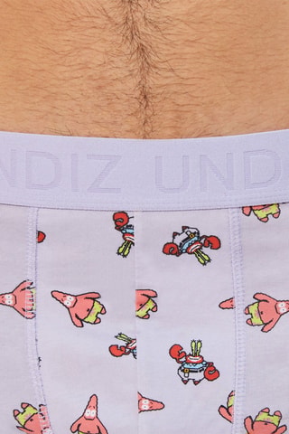 Boxers Patrick e M. Krabs Bob esponja - Azul-celeste